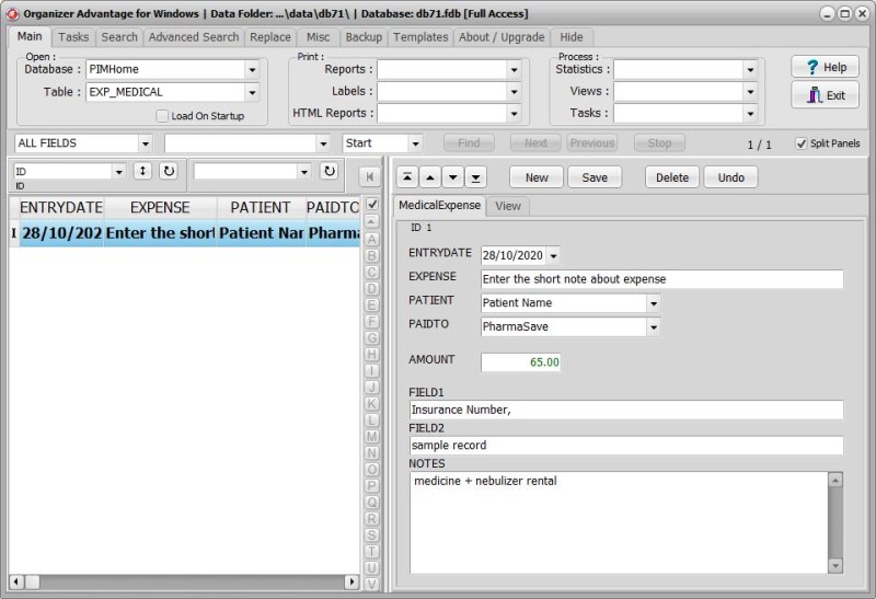 PIM Management Software for Windows PCs medical